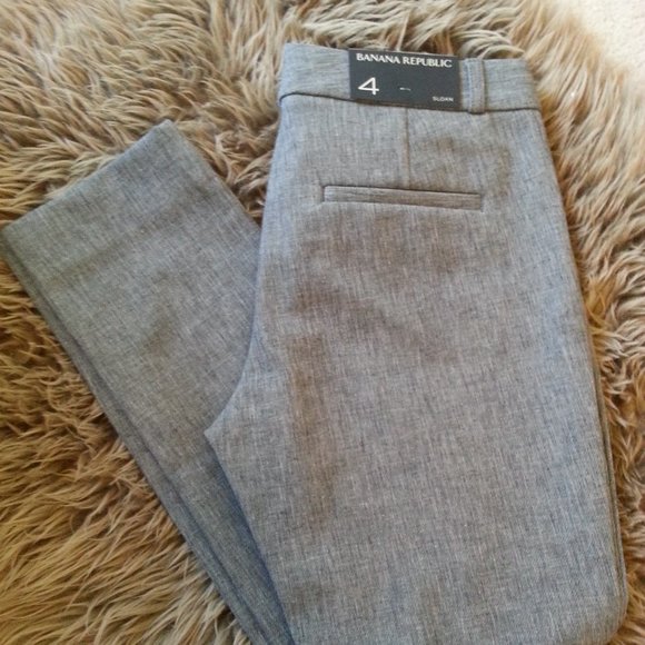 Banana Republic Pants - NWT grey Banana Republic sloan pant - size 4